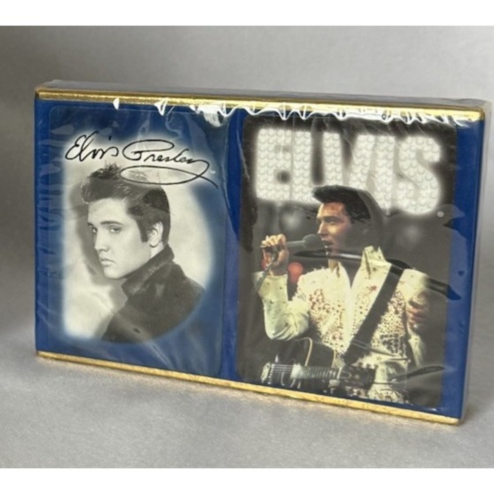 Elvis Presley Playing Cards 2 Deck Set Sealed Graceland Official New